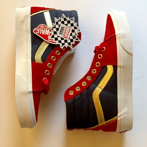 captain marvel vans sk8 hi